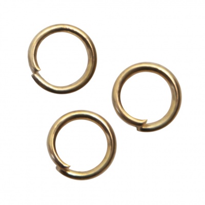 Кольцо  соединительное для бижутерии 5 мм, цв.-золото - купить в Абакане. Цена: 0.44 руб.
