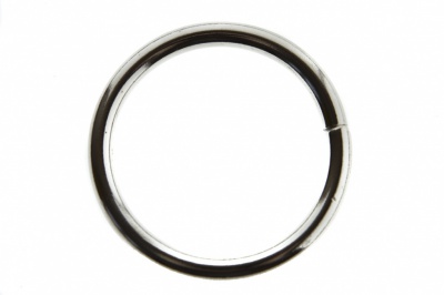 Кольцо металлическое d-38 мм, цв.-никель - купить в Абакане. Цена: 4.89 руб.