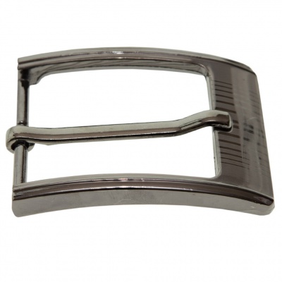 Пряжка металлическая для мужского ремня SC035#7 (шир.ремня 40 мм), цв.-тем.никель - купить в Абакане. Цена: 43.93 руб.