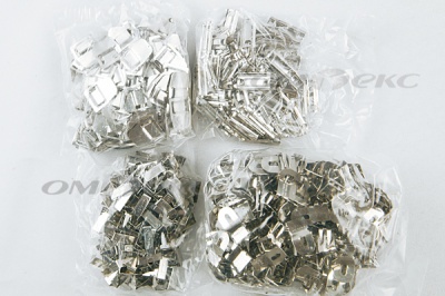 Крючки брючные 4 шипа "Стром" 144 шт. никель - купить в Абакане. Цена: 383.97 руб.