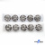 119-01 Кнопки пришивные декоративные металл 21 мм, цв.-никель - купить в Абакане. Цена: 21.54 руб.