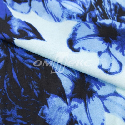 Плательная ткань "Фламенко" 19.1, 80 гр/м2, шир.150 см, принт растительный - купить в Абакане. Цена 243.96 руб.