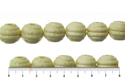 0309-Бусины деревянные "ОмТекс", 16 мм, упак.50+/-3шт, цв.035-белый - купить в Абакане. Цена: 62.22 руб.