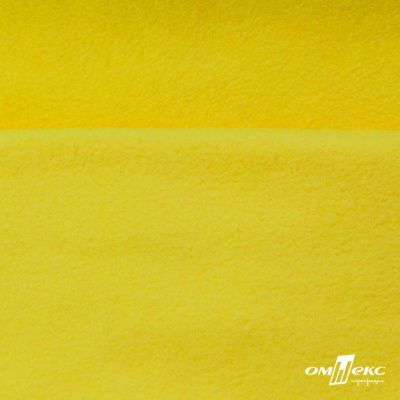 Флис DTY 14-0760, 240 г/м2, шир. 150 см, цвет яркий желтый - купить в Абакане. Цена 640.46 руб.
