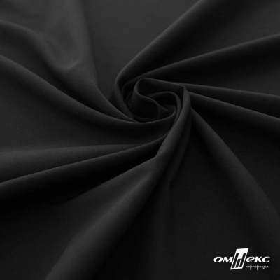 Плательная ткань "Невада", 120 гр/м2, шир.150 см, цвет чёрный - купить в Абакане. Цена 254.22 руб.