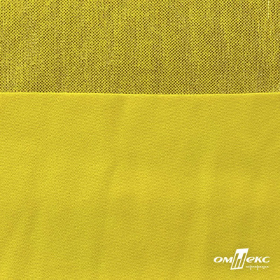 Трикотажное полотно голограмма, шир.140 см, #602 -жёлтый/жёлтый - купить в Абакане. Цена 389.81 руб.