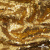 Трикотажное полотно, Сетка с пайетками,188 гр/м2, шир.140 см, цв.-тем.золото (#51) - купить в Абакане. Цена 505.15 руб.