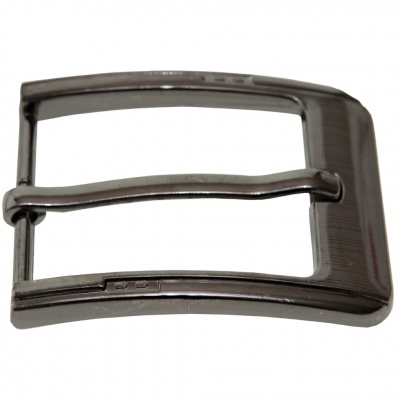 Пряжка металлическая для мужского ремня SC035#6 (шир.ремня 40 мм), цв.-тем.никель - купить в Абакане. Цена: 43.93 руб.