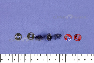 Кнопки магнитные МКМ-02, диам. 18 мм, чёрный никель - купить в Абакане. Цена: 14.49 руб.