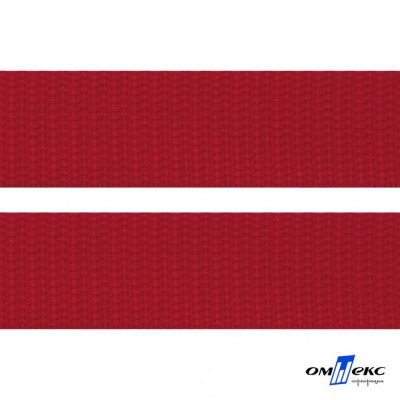 Красный - цв.171- Текстильная лента-стропа 550 гр/м2 ,100% пэ шир.50 мм (боб.50+/-1 м) - купить в Абакане. Цена: 797.67 руб.