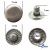 Кнопка металлическая "Альфа" с пружиной, 15 мм (уп. 720+/-20 шт), цвет никель - купить в Абакане. Цена: 1 466.73 руб.