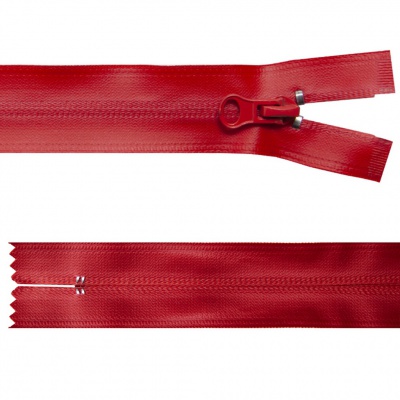 Молния водонепроницаемая PVC Т-7, 20 см, неразъемная, цвет (820)-красный - купить в Абакане. Цена: 21.56 руб.
