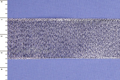 Лента парча MR-25, 25мм (33 м)  серебро - купить в Абакане. Цена: 403.62 руб.