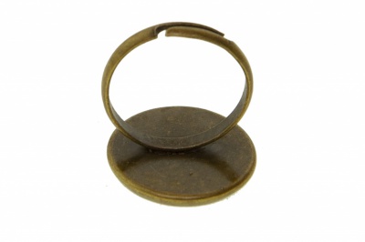 Заготовка для рукоделия металлическая фигурная для кольца 15мм - купить в Абакане. Цена: 7.44 руб.