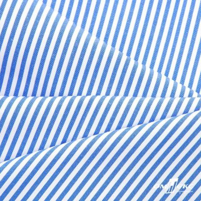 Ткань сорочечная Полоска Кенди, 115 г/м2, 58% пэ,42% хл, шир.150 см, цв.3-синий, (арт.110) - купить в Абакане. Цена 306.69 руб.