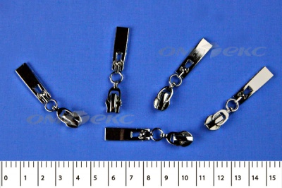 Слайдер декоративный, металлический №1/спираль Т7/никель - купить в Абакане. Цена: 6.29 руб.