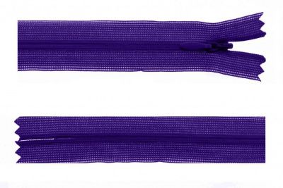 Молния потайная Т3 866, 50 см, капрон, цвет фиолетовый - купить в Абакане. Цена: 8.62 руб.