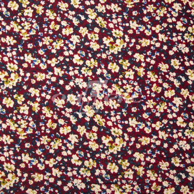 Плательная ткань "Софи" 5.1, 75 гр/м2, шир.150 см, принт растительный - купить в Абакане. Цена 243.96 руб.