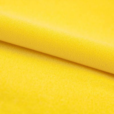 Креп стрейч Амузен 12-0752, 85 гр/м2, шир.150см, цвет жёлтый - купить в Абакане. Цена 194.07 руб.