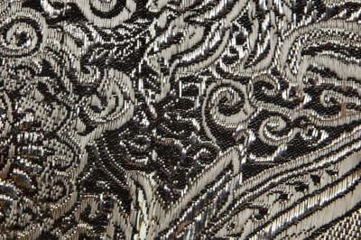 Ткань костюмная жаккард №11, 140 гр/м2, шир.150см, цвет тем.серебро - купить в Абакане. Цена 383.29 руб.