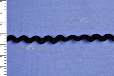 Тесьма плетеная "Вьюнчик"/черный - купить в Абакане. Цена: 48.11 руб.