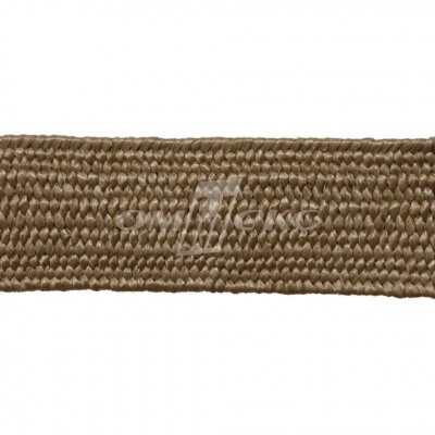 Тесьма отделочная полипропиленовая плетеная эластичная #2, шир. 40мм, цв.- соломенный - купить в Абакане. Цена: 51.51 руб.
