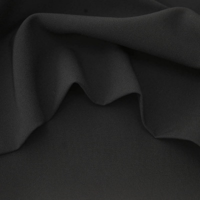 Костюмная ткань "Элис", 220 гр/м2, шир.150 см, цвет чёрный - купить в Абакане. Цена 308 руб.