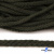 Шнур плетеный d-6 мм круглый, 70% хлопок 30% полиэстер, уп.90+/-1 м, цв.1075-хаки - купить в Абакане. Цена: 588 руб.