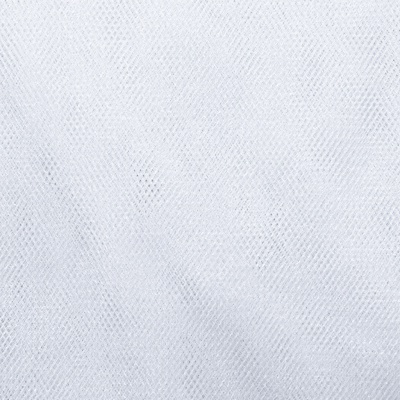 Трикотажное полотно Тюль Кристалл, 100% полиэфир, 16-01/белый, 15гр/м2, шир.160см. - купить в Абакане. Цена 129.70 руб.