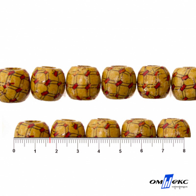 0189-Бусины деревянные "ОмТекс", 17 мм, упак.50+/-3шт - купить в Абакане. Цена: 83.66 руб.
