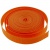 Стропа текстильная, шир. 25 мм (в нам. 50+/-1 ярд), цвет оранжевый - купить в Абакане. Цена: 409.94 руб.