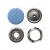 Кнопка рубашечная (закрытая) 9,5мм - эмаль, цв.182 - св.голубой - купить в Абакане. Цена: 5.74 руб.