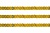 Пайетки "ОмТекс" на нитях, SILVER SHINING, 6 мм F / упак.91+/-1м, цв. 48 - золото - купить в Абакане. Цена: 356.19 руб.