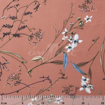 Плательная ткань "Фламенко" 2.1, 80 гр/м2, шир.150 см, принт растительный - купить в Абакане. Цена 311.05 руб.
