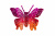 Бабочка декоративная пластиковая #10 - купить в Абакане. Цена: 7.09 руб.