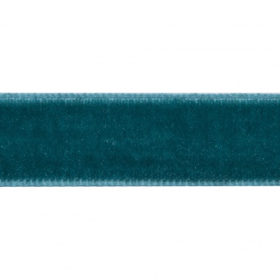 Лента бархатная нейлон, шир.12 мм, (упак. 45,7м), цв.65-изумруд - купить в Абакане. Цена: 392 руб.
