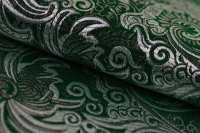 Ткань костюмная жаккард, 135 гр/м2, шир.150см, цвет зелёный№4 - купить в Абакане. Цена 441.94 руб.