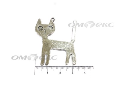Декоративный элемент для творчества из металла "Кот" - купить в Абакане. Цена: 13.33 руб.