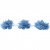 Тесьма плетеная "Рюш", упак. 9,14 м, цвет голубой - купить в Абакане. Цена: 45.87 руб.