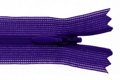 Молния потайная Т3 866, 50 см, капрон, цвет фиолетовый - купить в Абакане. Цена: 8.62 руб.