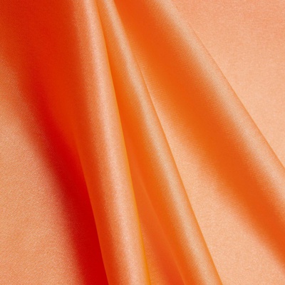 Поли креп-сатин 16-1543, 120 гр/м2, шир.150см, цвет персик - купить в Абакане. Цена 155.57 руб.
