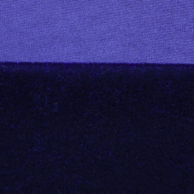 Бархат стрейч №14, 240 гр/м2, шир.160 см, (2,6 м/кг), цвет т.синий - купить в Абакане. Цена 748.44 руб.
