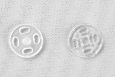 Кнопки пришивные пластиковые 11,5 мм, блистер 24шт, цв.-прозрачные - купить в Абакане. Цена: 59.44 руб.