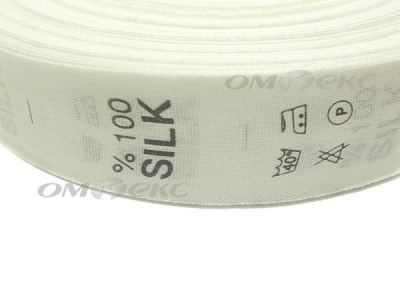 Состав и уход за тк.100% Silk (1000 шт) - купить в Абакане. Цена: 520.46 руб.
